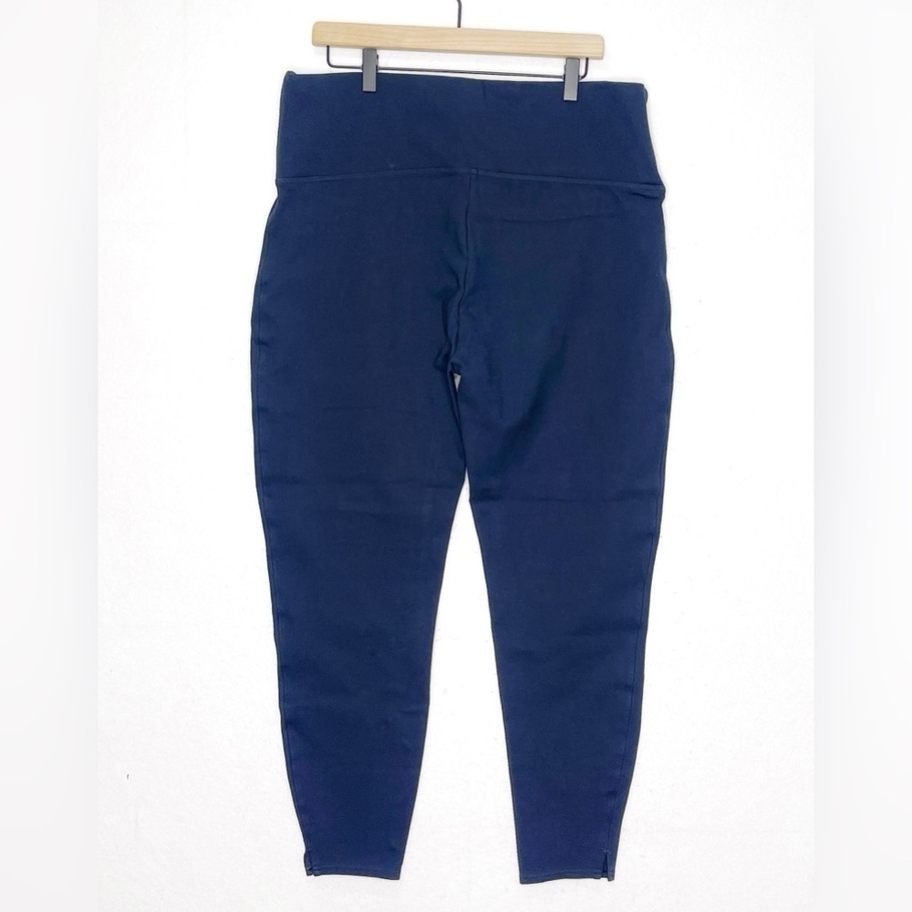 SPANX Ankle Length Ponte Legging Navy Blue Sz 3X Tall 20262T